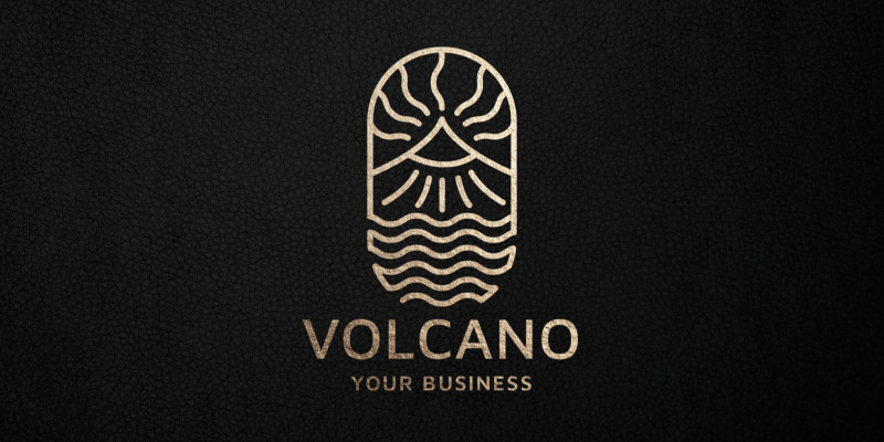 Volcano Mountain Logo