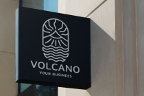 Volcano Mountain Logo Screenshot 2