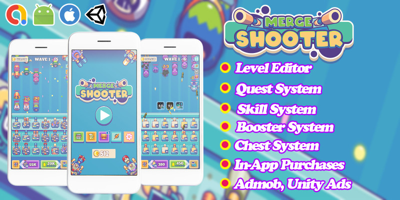 Merge Shooter - Unity Complete Game Template