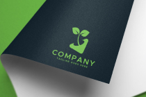 Green Garden Plant Logo Design Template Screenshot 2