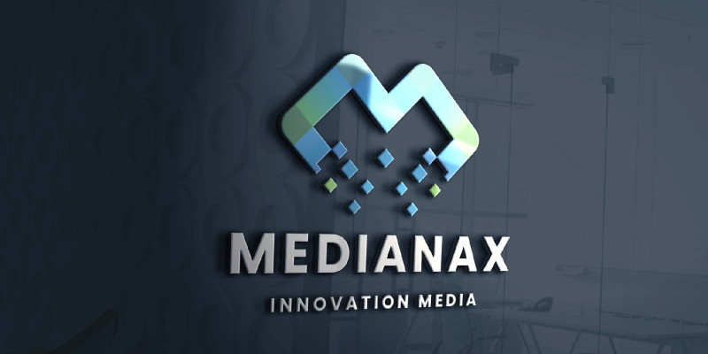 Medianax Letter M Logo