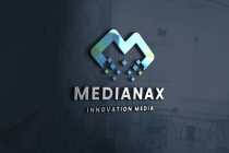 Medianax Letter M Logo Screenshot 1