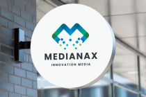 Medianax Letter M Logo Screenshot 2