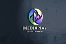 Media Play Letter M Logo Screenshot 1