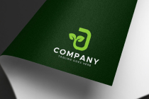 J Letter Plant Nature Green Logo Design Template Screenshot 2