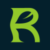 R Letter Plant Leaf Logo Design Template