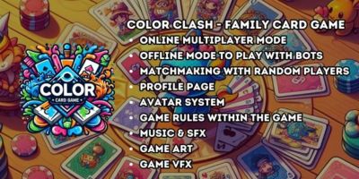 Color Clash  - Multiplayer Card Game Unity