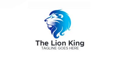 The Elegant Lion King Logo 