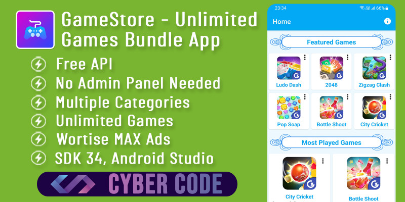 GameStore - All in One Game Bundle Android Studio