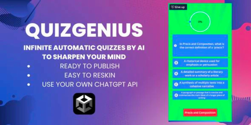 QuizGenius - Infinite Quizzes by AI - Unity