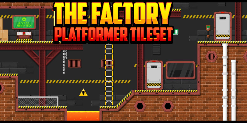 The Factory - Platformer Tileset