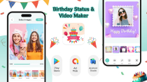 Birthday Status And Video Maker - Android Screenshot 1