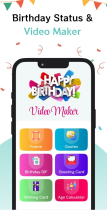 Birthday Status And Video Maker - Android Screenshot 2