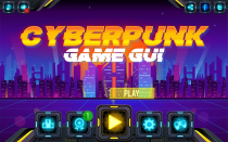 Cyberpunk Game User Interface Screenshot 1
