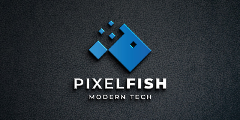 Pixel Fish Logo