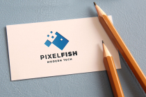 Pixel Fish Logo Screenshot 2