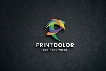 Print Color Letter P Logo Screenshot 2