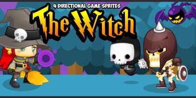 The Witch - 4 Directional Game Sprites