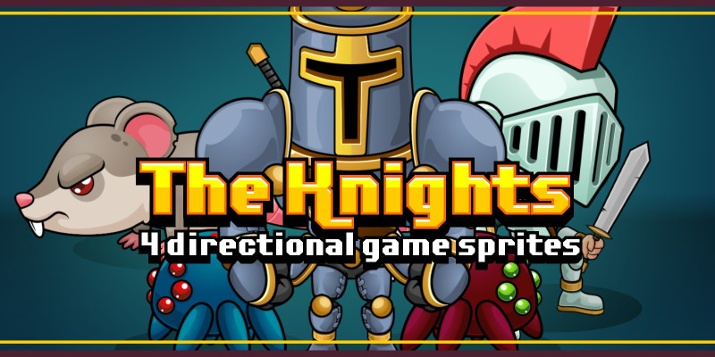 The Knight - 4 Directional Game Sprites