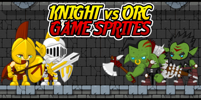 Knight vs Orc - Game Sprites