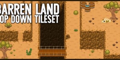 Barren Land - Top Down Tile Set