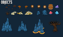 The Volcano - Top Down Game Tile Set Screenshot 5