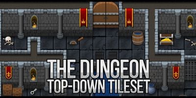 The Dungeon - Top Down Game Tile Set