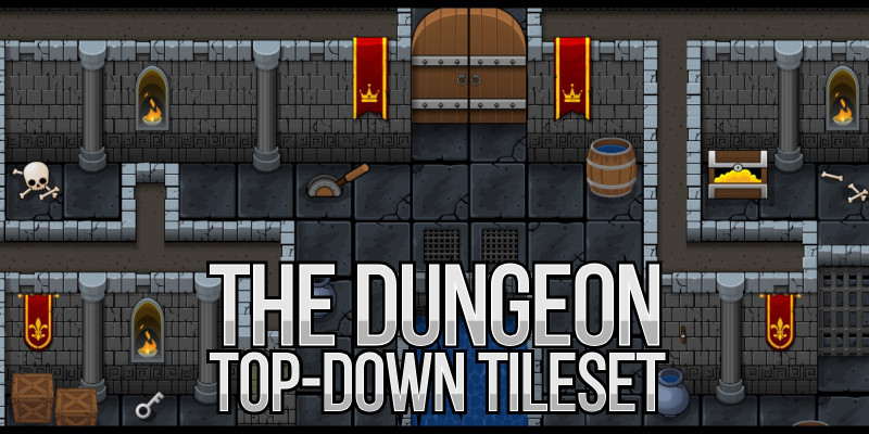 The Dungeon - Top Down Game Tile Set