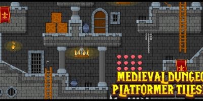 Medieval Dungeon - Platformer Tile Set