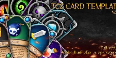TCG Card Template vol 2