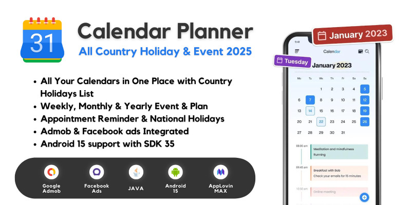 Calendar Planner - Android App Template