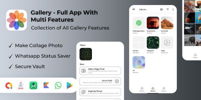 Gallery - Full Android App With Multi Features