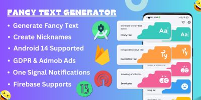 Fancy Text Generator  - Android App Template