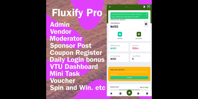 Fluxify Pro - Affiliate Script