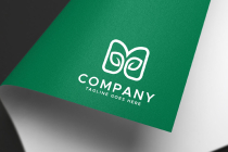 M Letter Leaf Plant Logo Design Template Screenshot 3