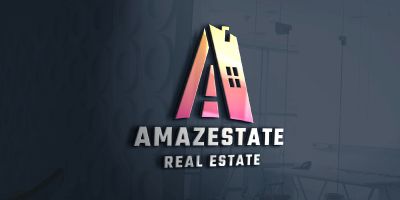 Amaze Real Estate Letter A Logo
