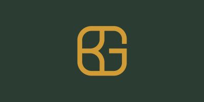 BG Letter Minimal Logo Design Template