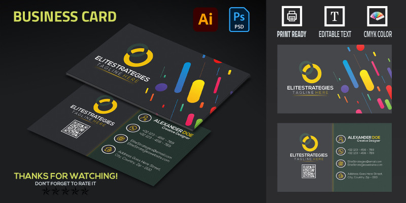 Elevate Your Identity Business Card Template