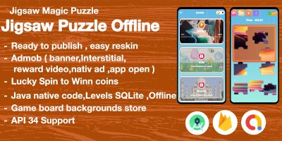 Jigsaw Magic Puzzle Game - Android Studio AdMob Ad