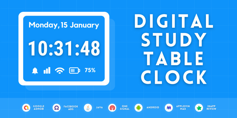 Digital Study Table Clock Android