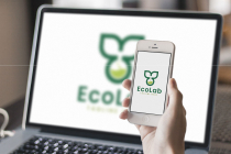 Eco Lab Natural Logo Design Template Screenshot 3
