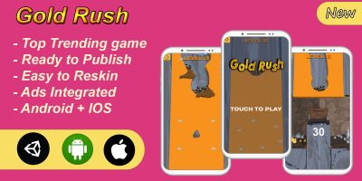 Gold Rush - Complete Unity Template With Ads