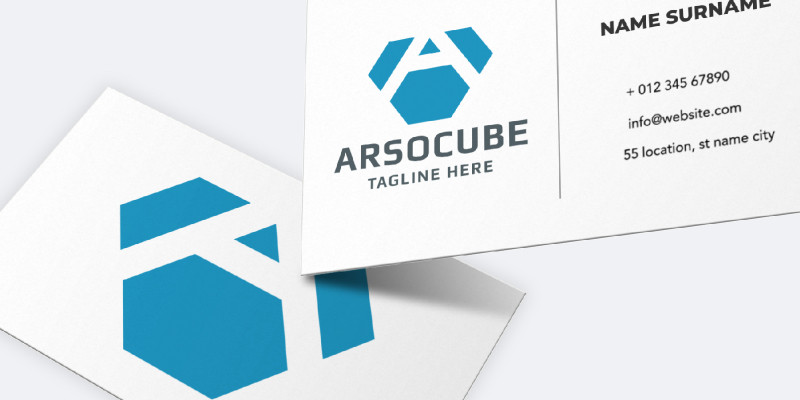 Arso Cube Letter A Logo