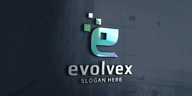 Pro Evolvex Letter E Logo