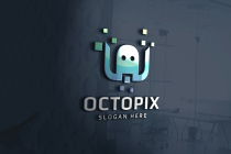 Octopus Pixel Logo Template Screenshot 1