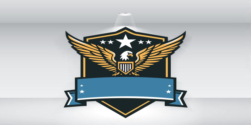 Army Eagle Logo Template Vector
