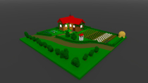 Farm House Voxel 3D Object Screenshot 2