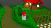 Farm House Voxel 3D Object Screenshot 6