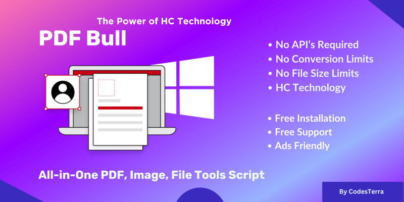 PDF Bull All-in-One PDF Tools PHP Script