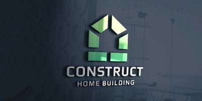 Construct Home Building Logo